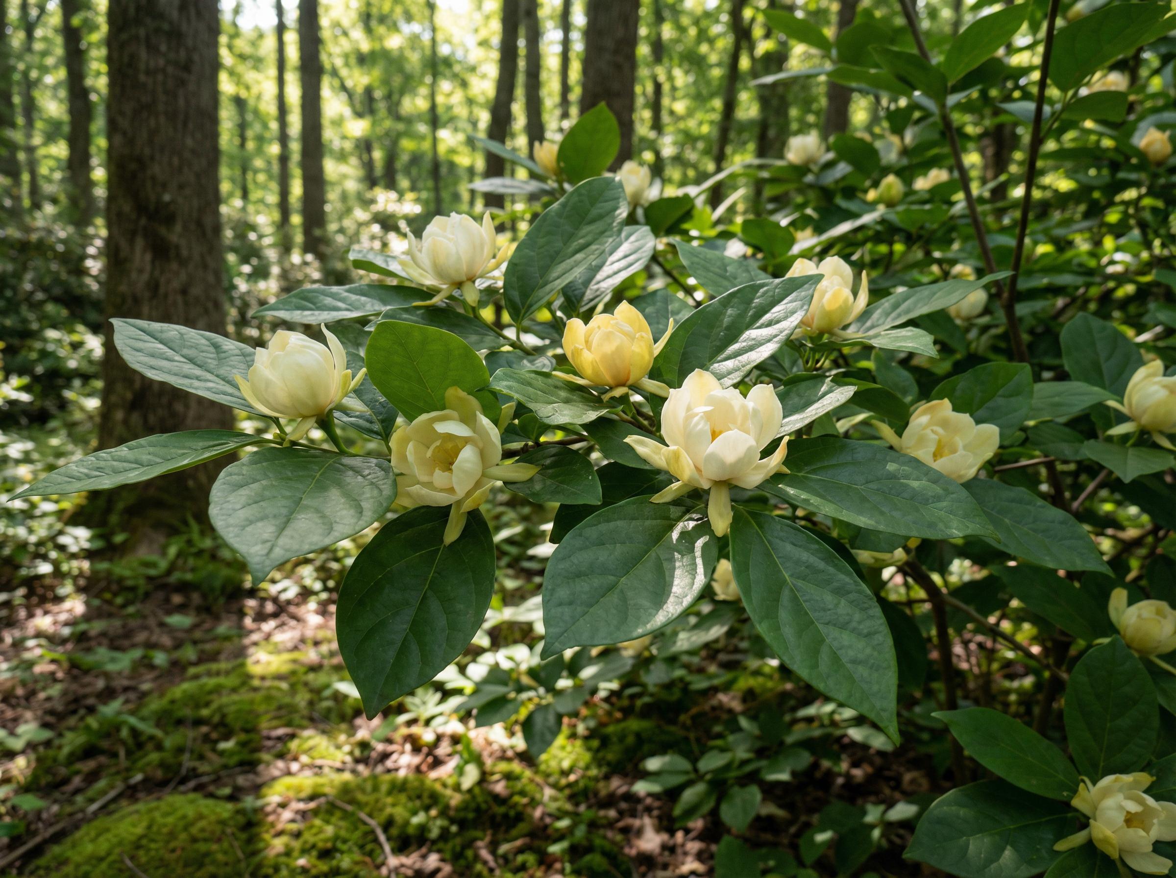 双飞双飞珍稀：夏蜡梅保护区实拍视频